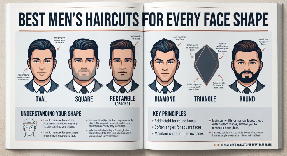 Best Men’s Haircuts for Every Face Shape | Expert Barber Guide